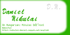 daniel mikulai business card